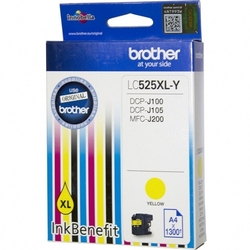 Brother LC-525XL Y orig. pro DCP- J100/J105, MFC-J200 - žlutá XL 1300 str./12,8 ml