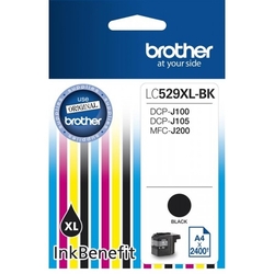 Brother LC-529XL Bk orig. pro DCP-J100/J105, MFC-J200 - černá 2.400 str./48,2 ml