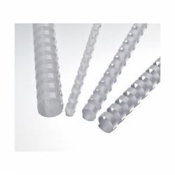 vazba - hřbet kroužkový EUROsupplies A4, 16mm (101-120 listů) plastový bílý - 100ks