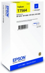 Epson T7564 orig. pro WorkForce Pro WF8010/WF8090/WF85900 - yellow ink L 14ml, 1500 str.